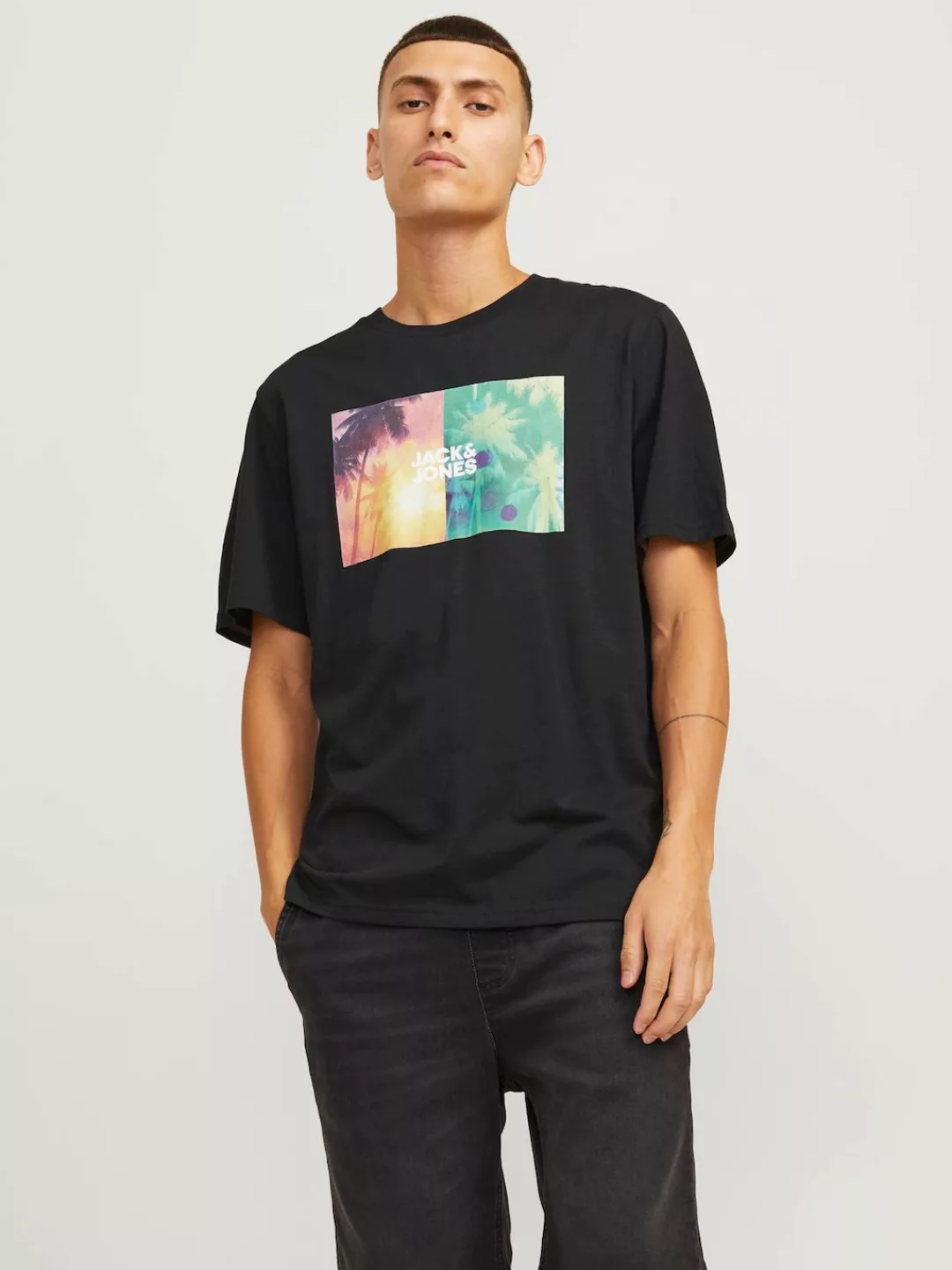 Jack & Jones T-Shirt "JJNAVIN TEE SS CREW NECK" günstig online kaufen