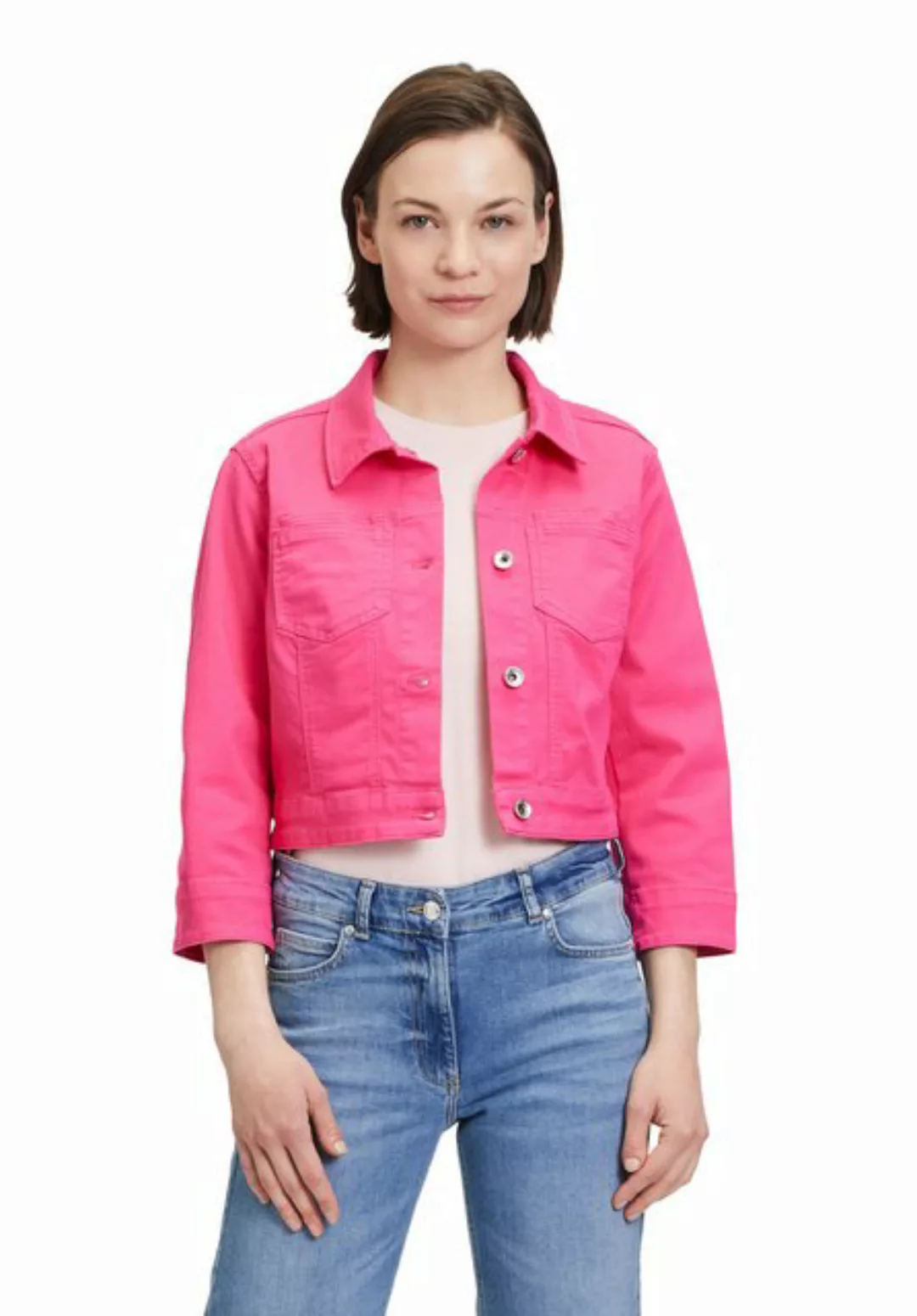 Betty Barclay Jackenblazer "Betty Barclay Jeansjacke mit 3/4 Arm", Material günstig online kaufen