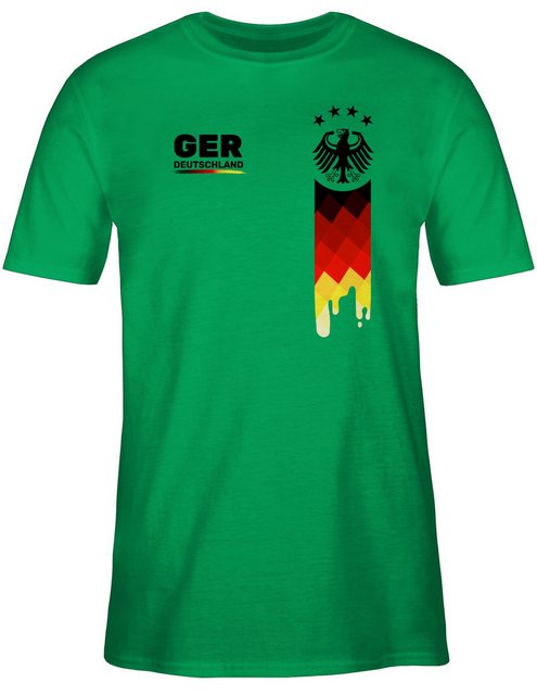 Shirtracer T-Shirt Deutschland Trikot, GER Fanartikel mit Deutschland Flagg günstig online kaufen