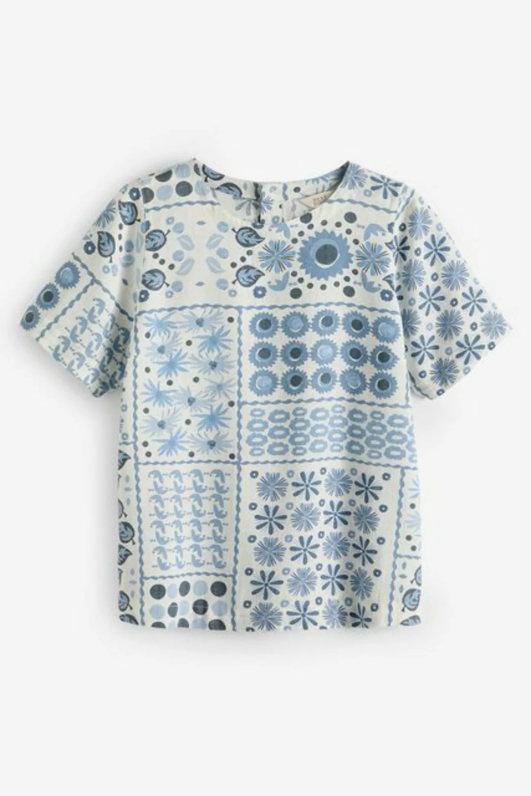 Next T-Shirt Sommershirt mit Leinenanteil (1-tlg) günstig online kaufen