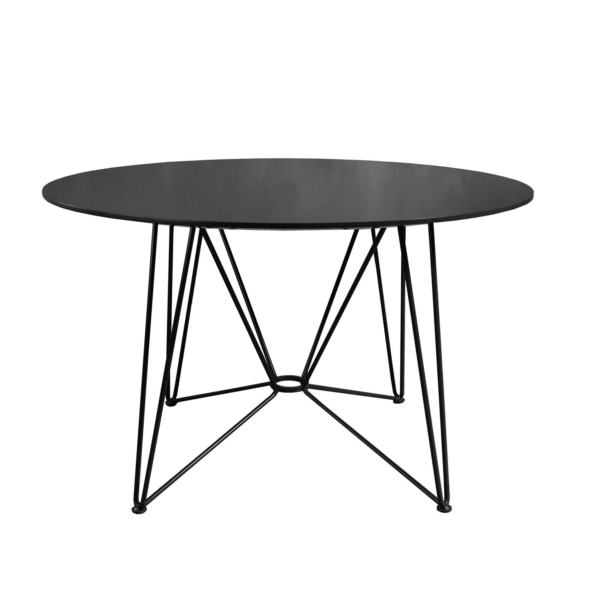 Acapulco Design - The Ring Table Esstisch HPL Ø120cm - schwarz/Tischplatte günstig online kaufen