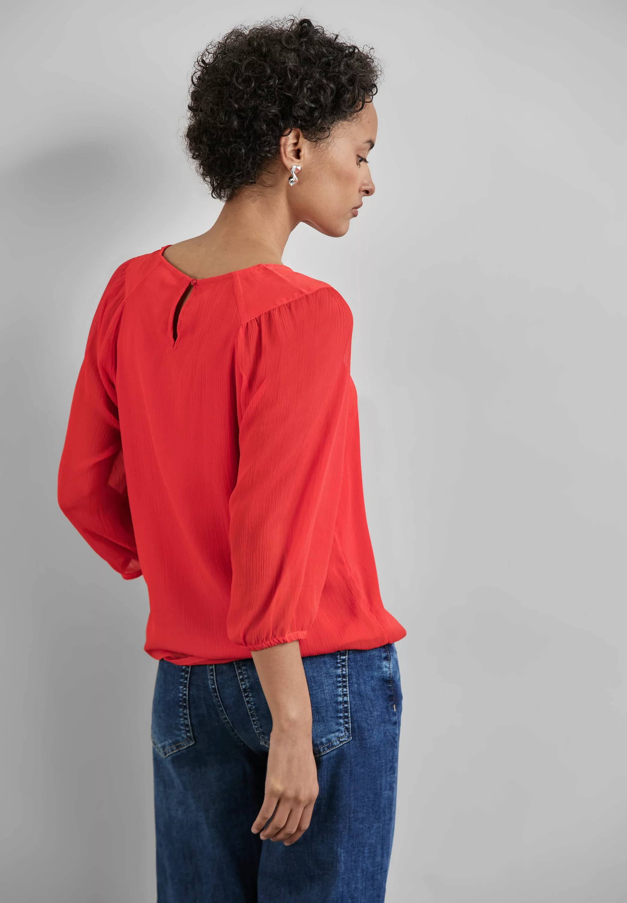 STREET ONE Chiffonbluse, im Raglan-Look günstig online kaufen