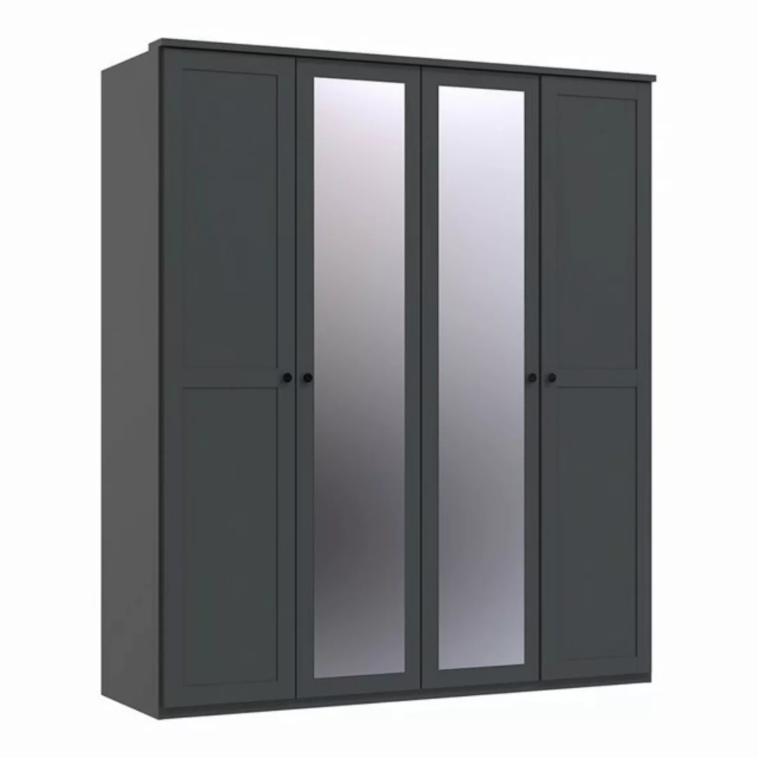Lomadox Kleiderschrank CROPANI-43 180cm breit, 4 Türen davon 2 Spiegeltüren günstig online kaufen
