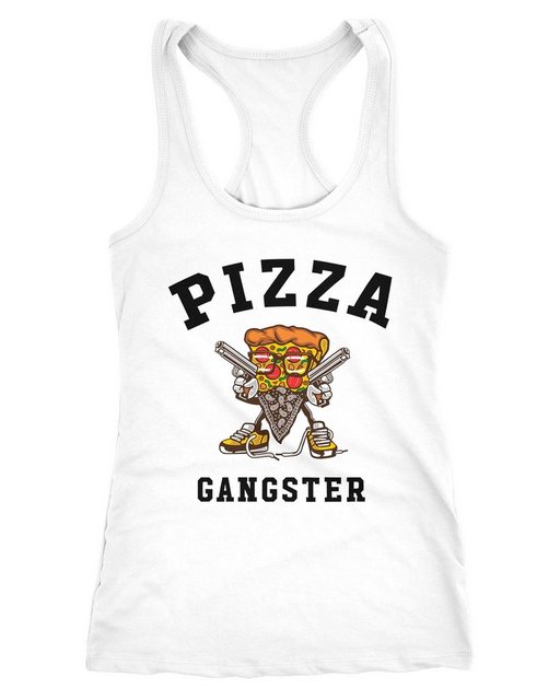 MoonWorks Tanktop Damen Tanktop Pizza Gangster Racerback Moonworks® günstig online kaufen