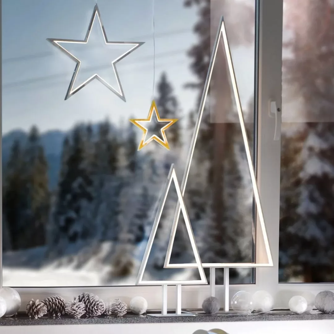 Designleuchte LED Weihnachtsbaum Pine H 100 cm Alu günstig online kaufen