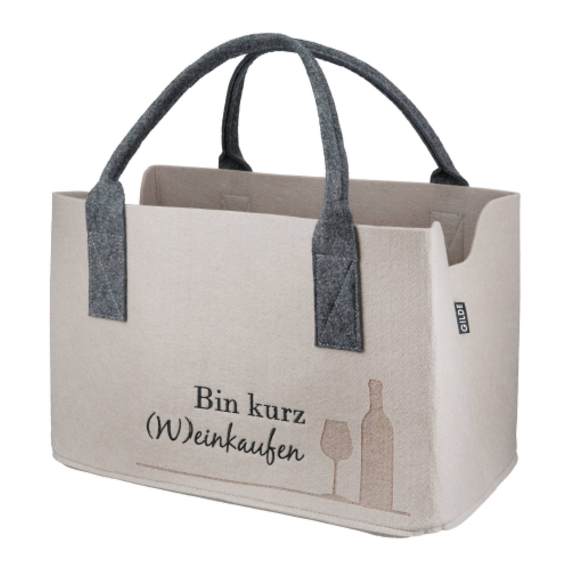 GMD Living Tragetasche WEINKAUFEN, hochwertige Filztasche günstig online kaufen