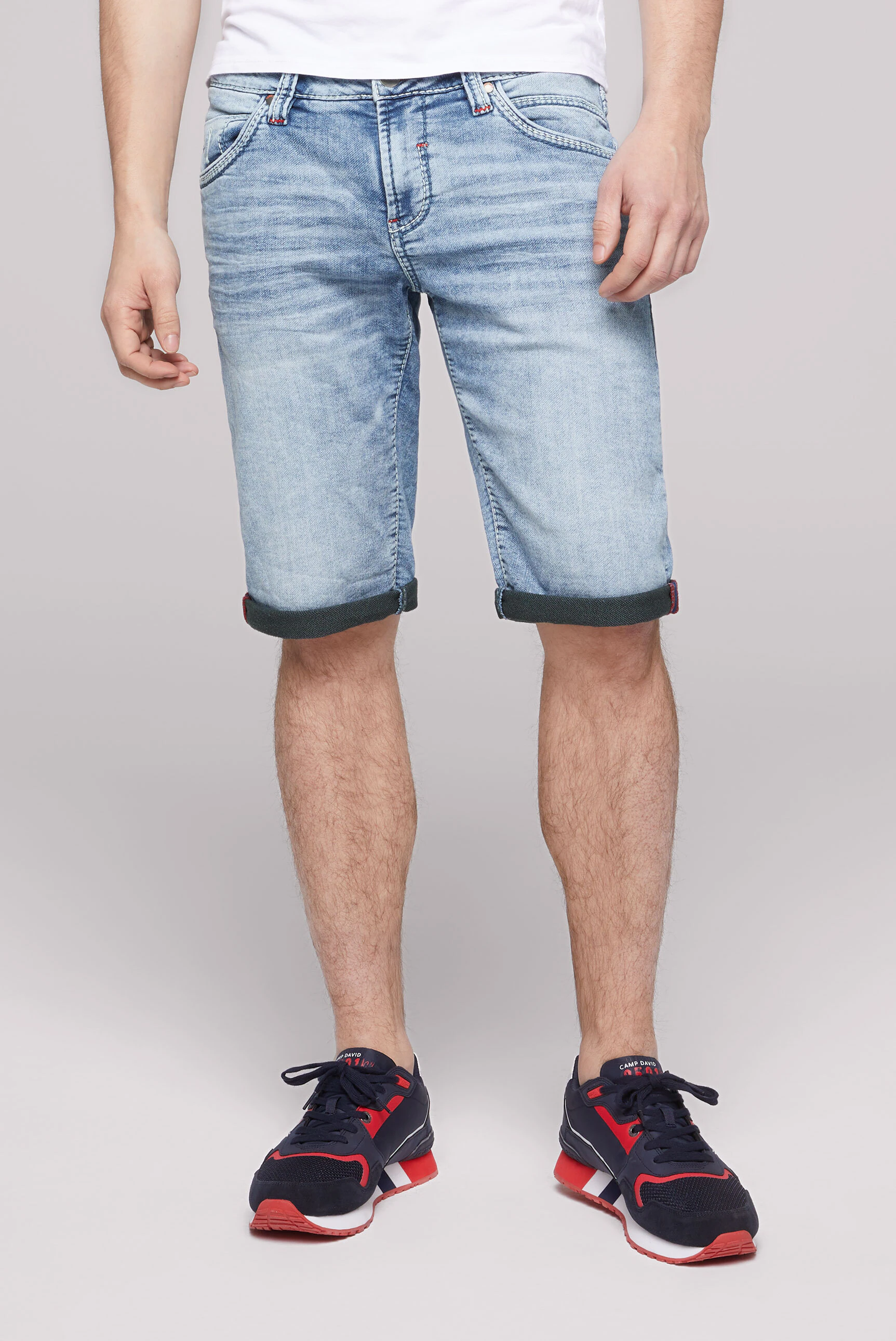 CAMP DAVID Jeansshorts, aus Sweatmaterial günstig online kaufen