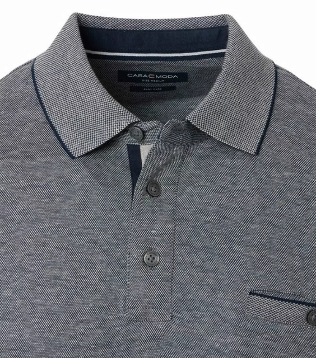 CASAMODA Langarm-Poloshirt CASAMODA Polo-Shirt Langarm gestreift günstig online kaufen