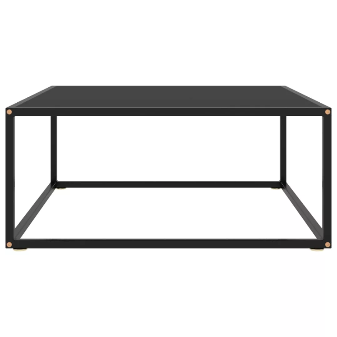 Beistelltisch Schwarz Mit Schwarzem Glas 80x80x35 Cm günstig online kaufen