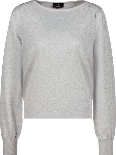 Monari Blusenshirt Strickpullover mit Lurex chrome günstig online kaufen