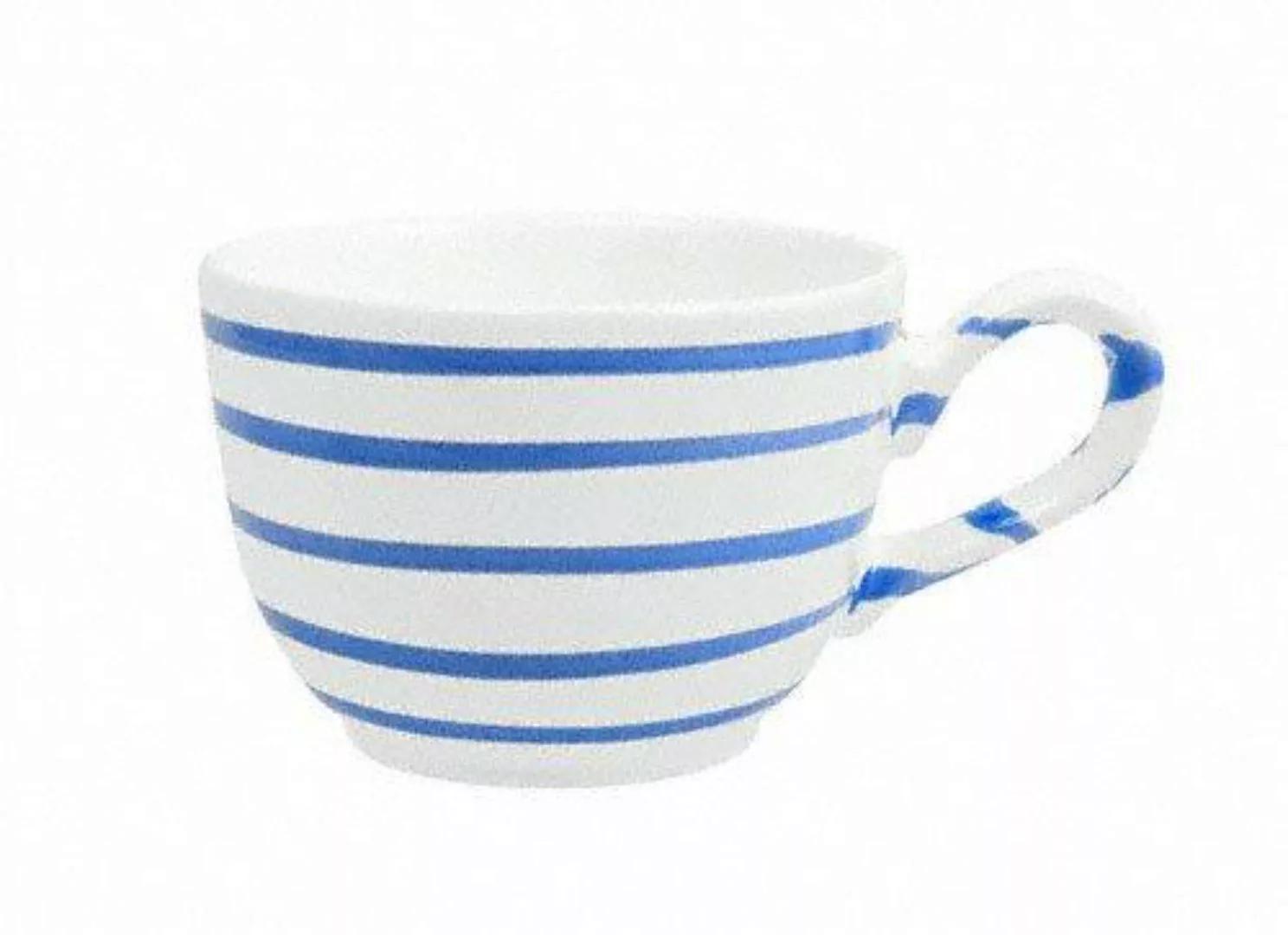 Gmundner Keramik Blaugeflammt Kaffee-Obertasse glatt 0,19 L / h: 6,6 cm günstig online kaufen