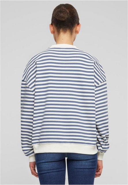 URBAN CLASSICS Rundhalspullover Ladies Oversized Striped Crewneck günstig online kaufen