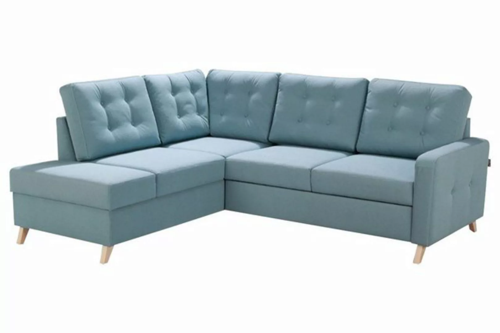 JVmoebel Ecksofa Bettfunktion Stoff Ecksofa L-Form Sofa Design Couch, Made günstig online kaufen