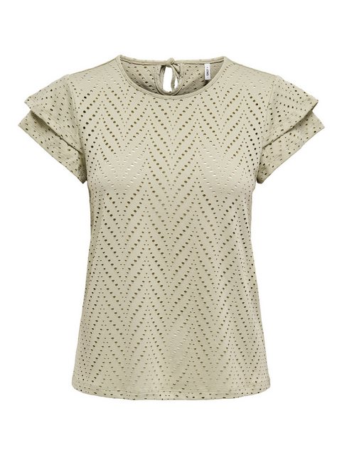 ONLY Kurzarmshirt ONLSMILLA S/S O-NECK FRILL TOP JRS günstig online kaufen