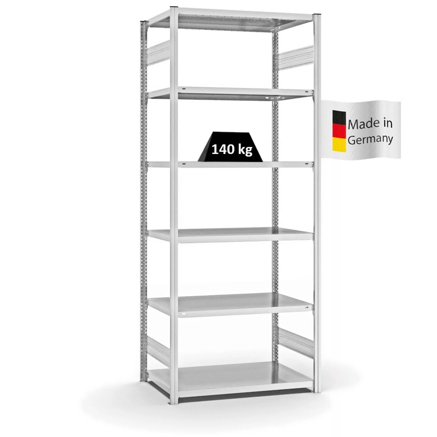 PROREGAL Fachbodenregal Stecksystem T-Profil Light-Duty Grundregal HxBxT 25 günstig online kaufen