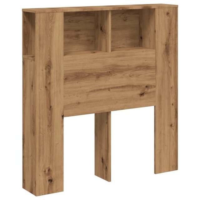 vidaXL Fächerschrank Kopfteil mit Ablagen Artisan-Eiche 100x19x104,5cm Holz günstig online kaufen