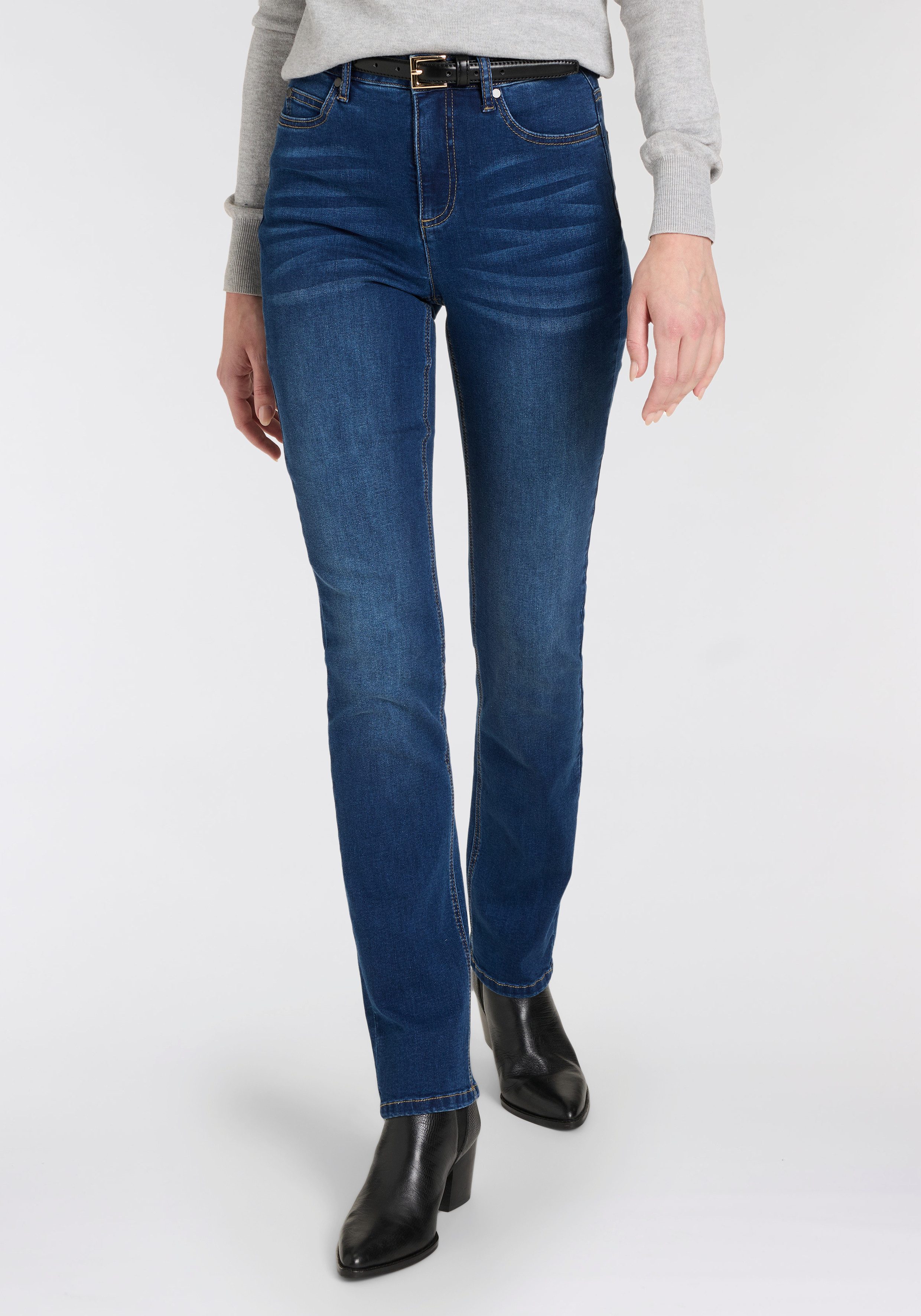 Arizona Gerade Jeans Ultra-Stretch normale Passform, günstig online kaufen