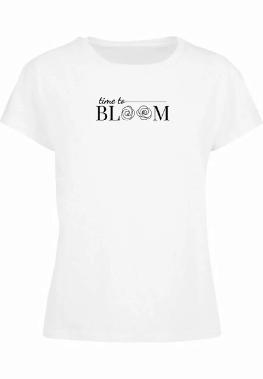 Merchcode T-Shirt Merchcode Damen Ladies Pretty Time to bloom - Box Tee (1- günstig online kaufen