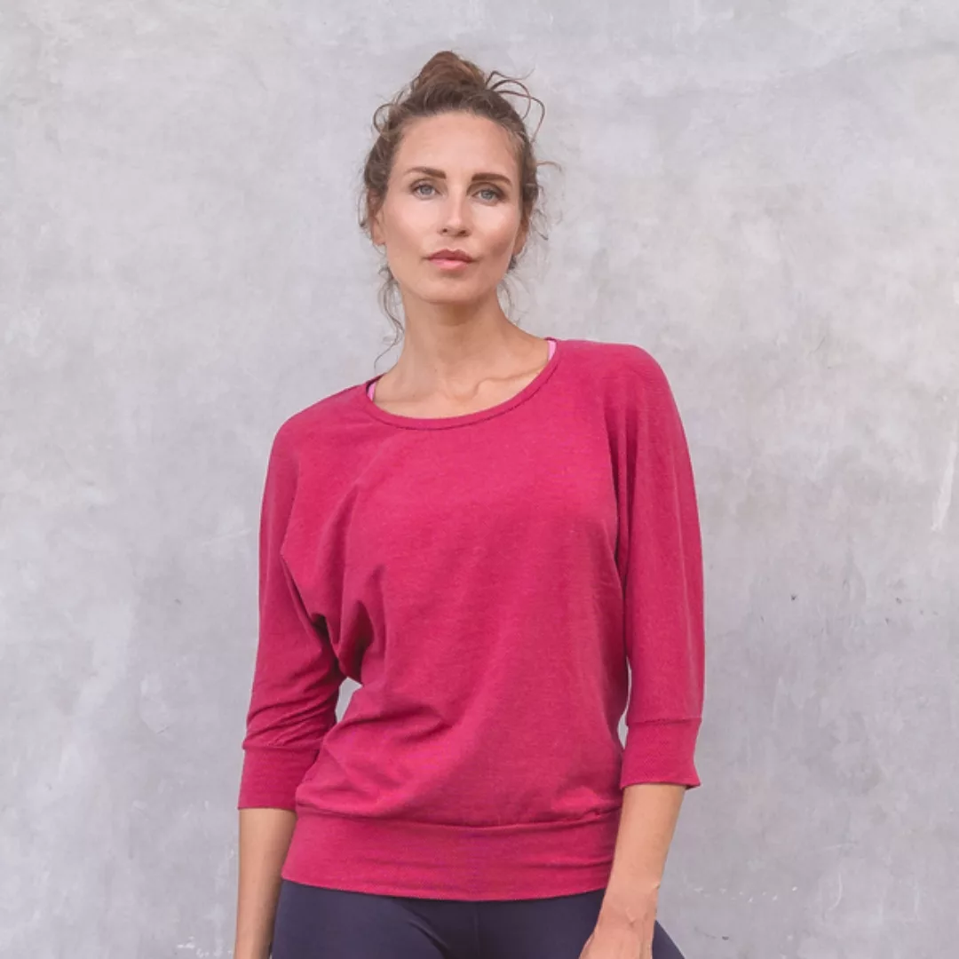 Shirley Dots - Damen - Lockeres 3/4 Shirt Für Yoga Und Freizeit Aus Biobaum günstig online kaufen
