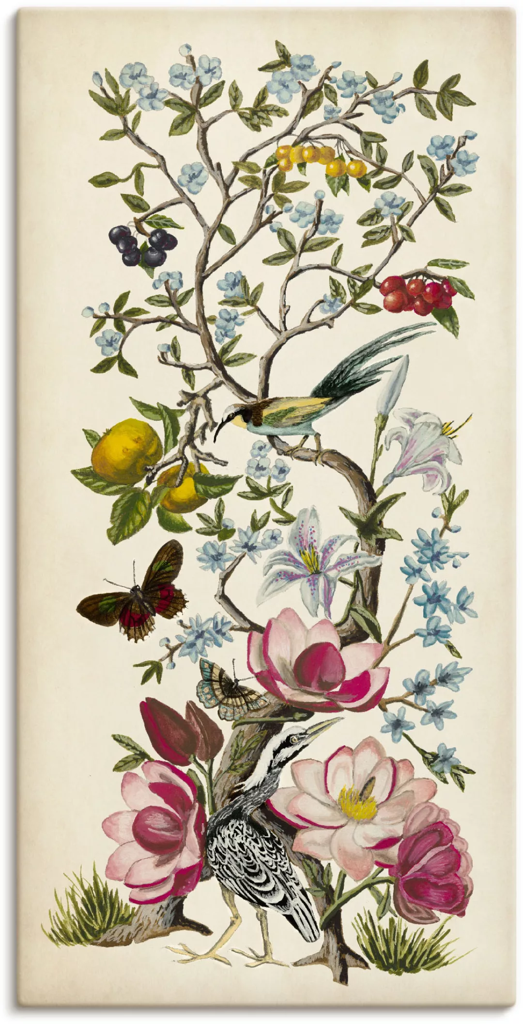 Artland Wandbild »Chinoiserie Natur II«, Pflanzen, (1 St.) günstig online kaufen