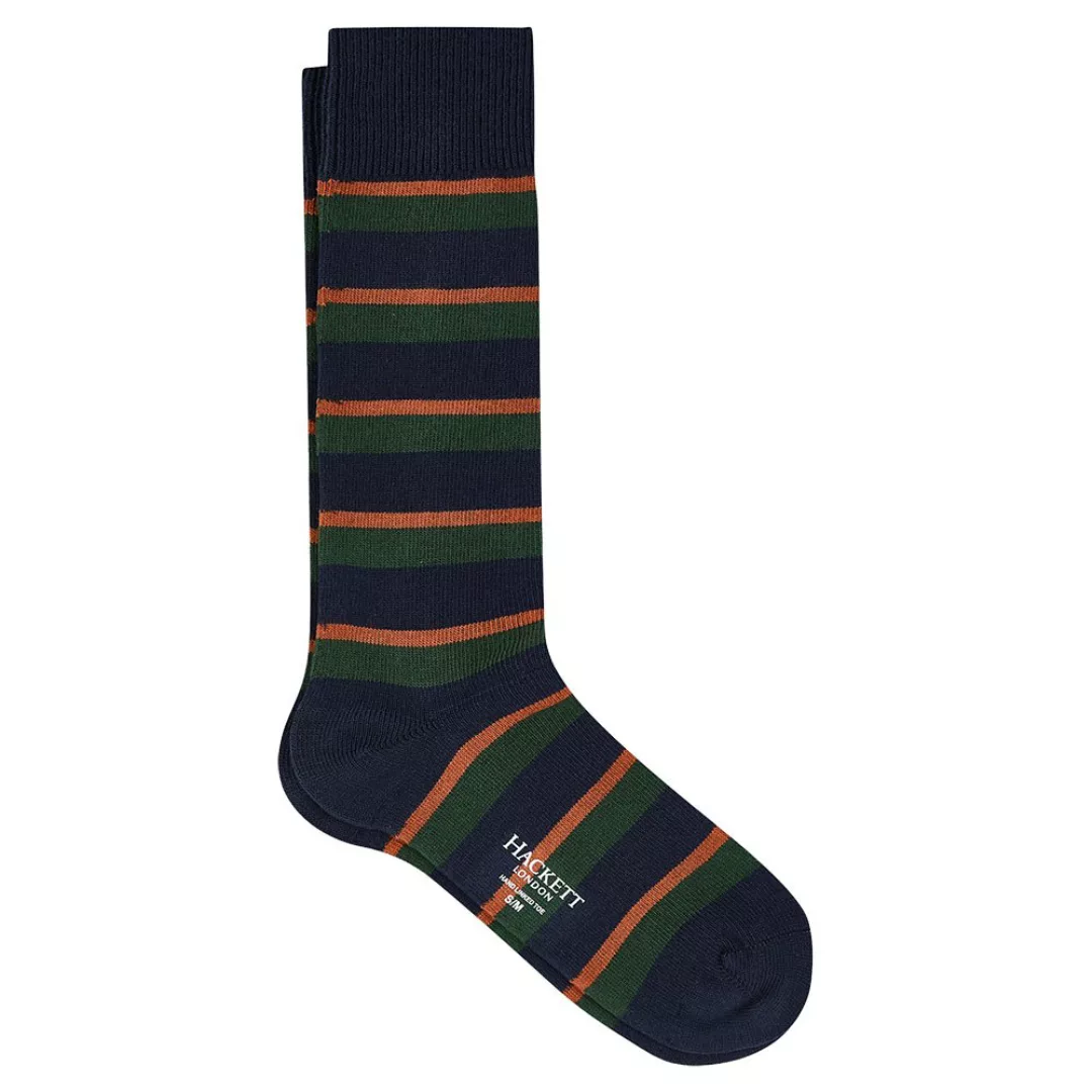Hackett Regimental Gestreifte Socken M-L Green / Ornge günstig online kaufen