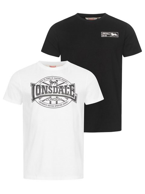 Lonsdale T-Shirt Lonsdale Herren T-Shirt Doppelpack Clonkeen günstig online kaufen