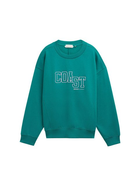 TOM TAILOR Denim Sweatshirt College Sweatshirt mit Reißverschluss günstig online kaufen