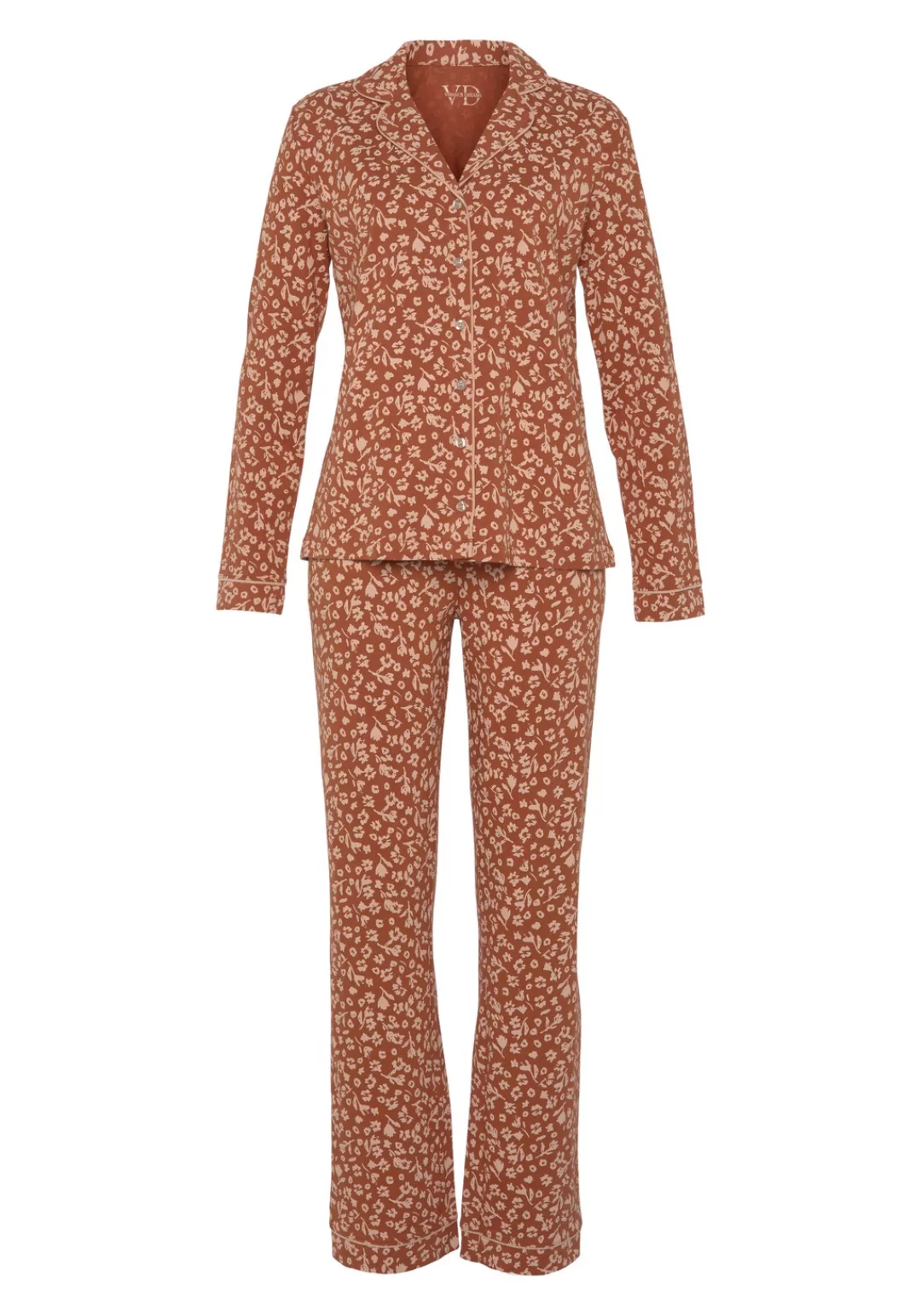 Vivance Dreams Pyjama, (2 tlg.), im klassischen Schnitt günstig online kaufen