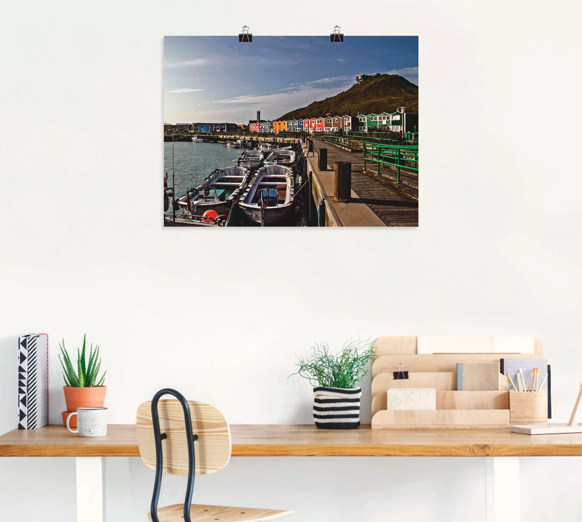 Artland Poster "Hafen Helgoland", Europa, (1 St.), als Leinwandbild, Wandau günstig online kaufen