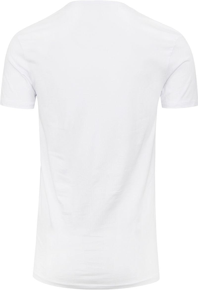 Garage Stretch Basic T-Shirt Weiß V-Ausschnitt - Größe XL günstig online kaufen