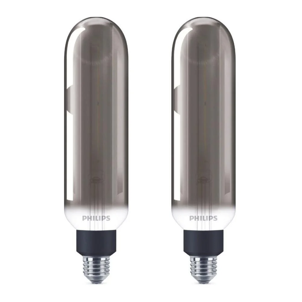 Philips LED Lampe ersetzt 25W, E27 Röhrenform T65, grau, warmweiß, 200 Lume günstig online kaufen