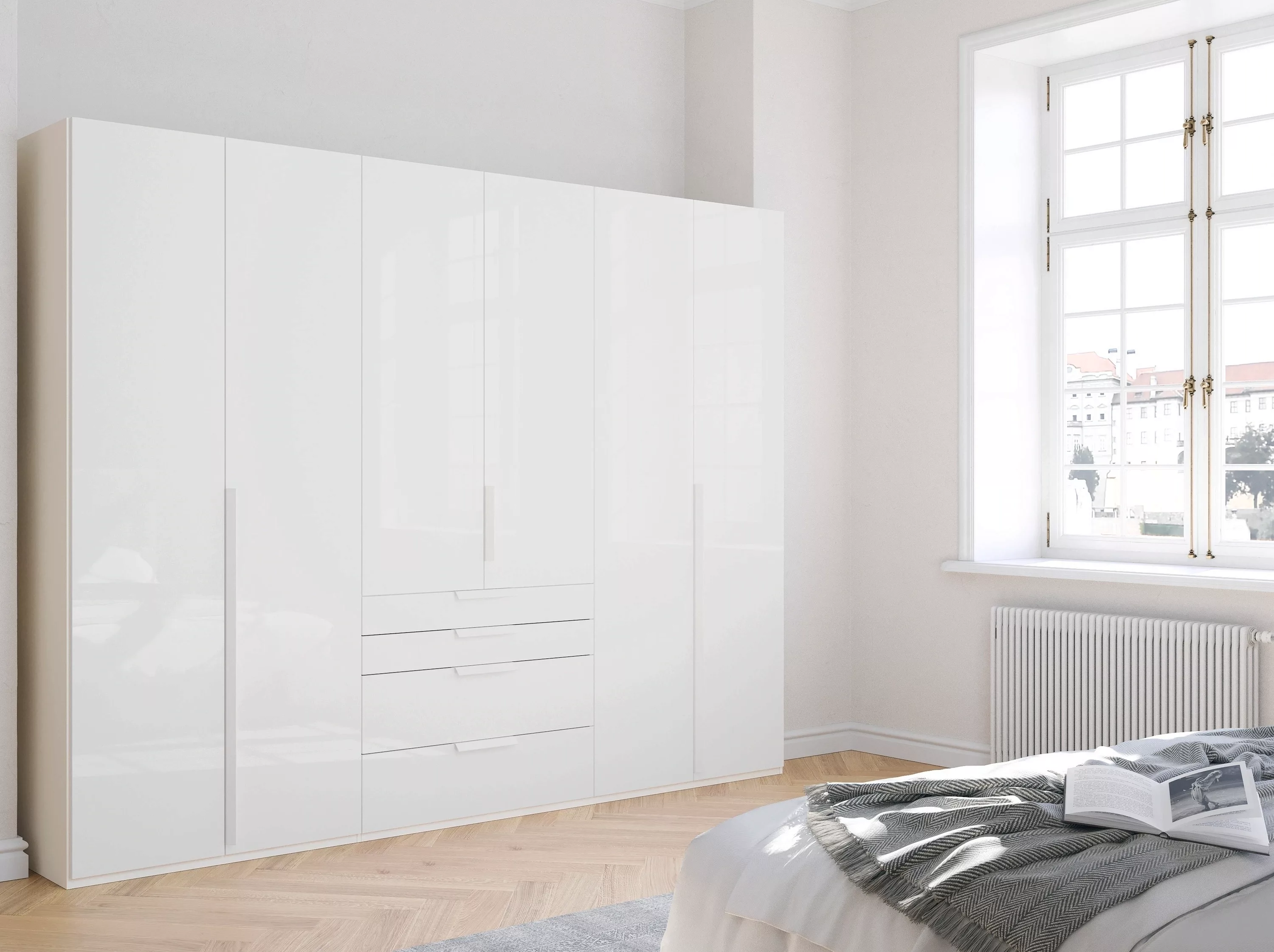 rauch Drehtürenschrank "Purisma", mit Glasfront, Schubladen und umfangreich günstig online kaufen