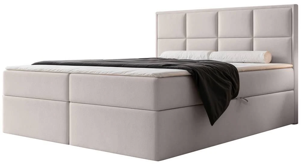 NADUVI Collection | Boxspringbett Antonia Samt mit Stauraum 160x200 günstig online kaufen