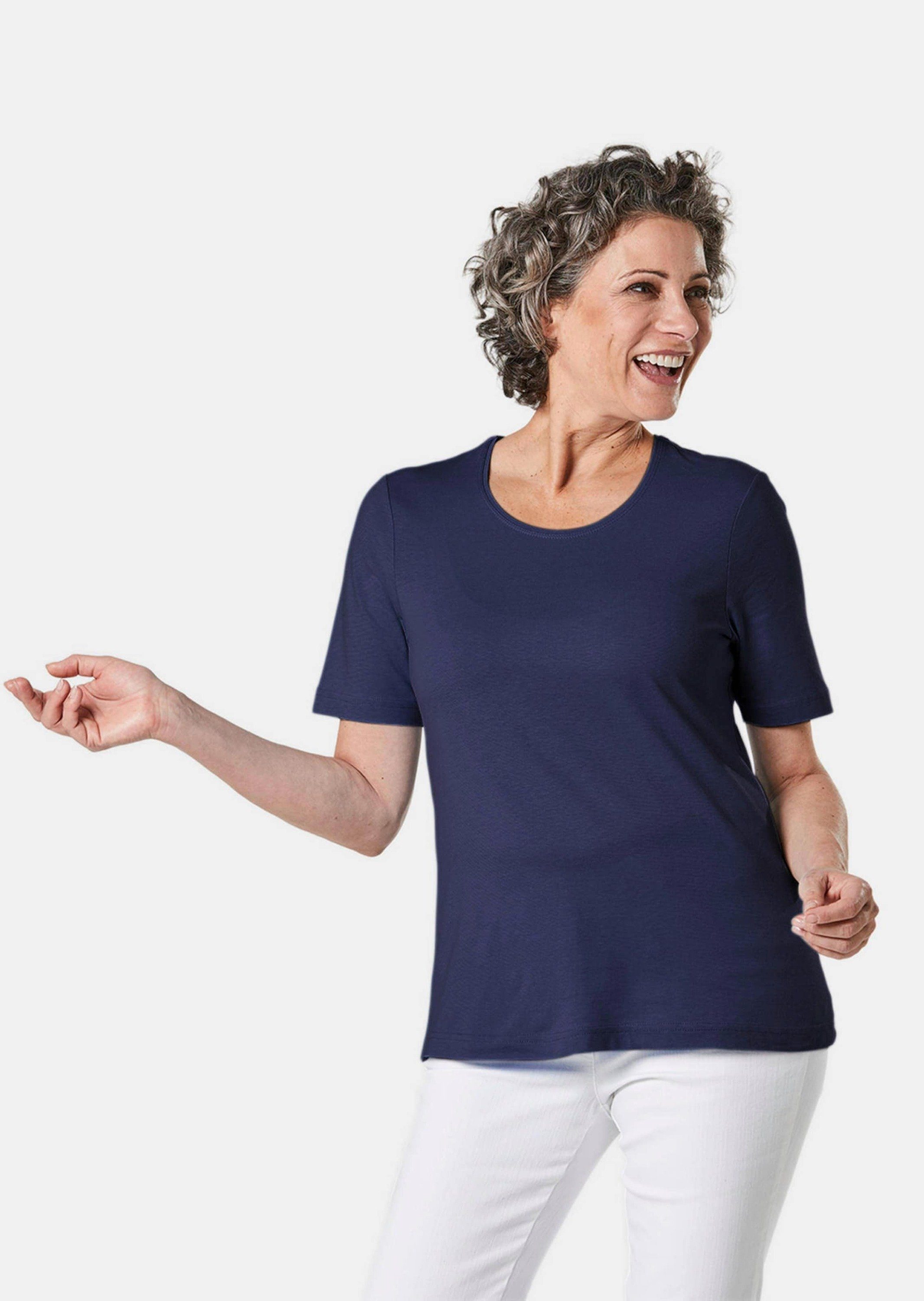 GOLDNER T-Shirt Kurzgröße: Basic T-Shirt aus günstig online kaufen