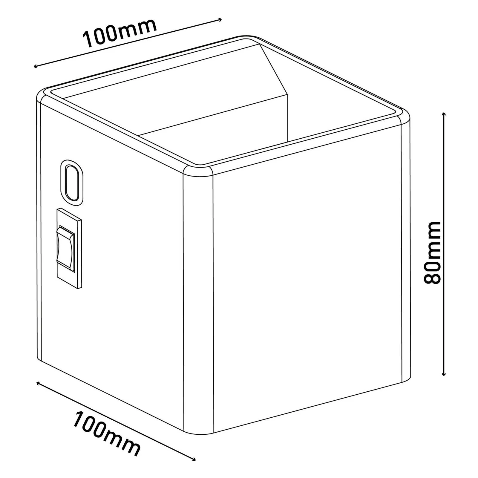 LED-Wandleuchte Cube Akku, magnetisch, weiß günstig online kaufen