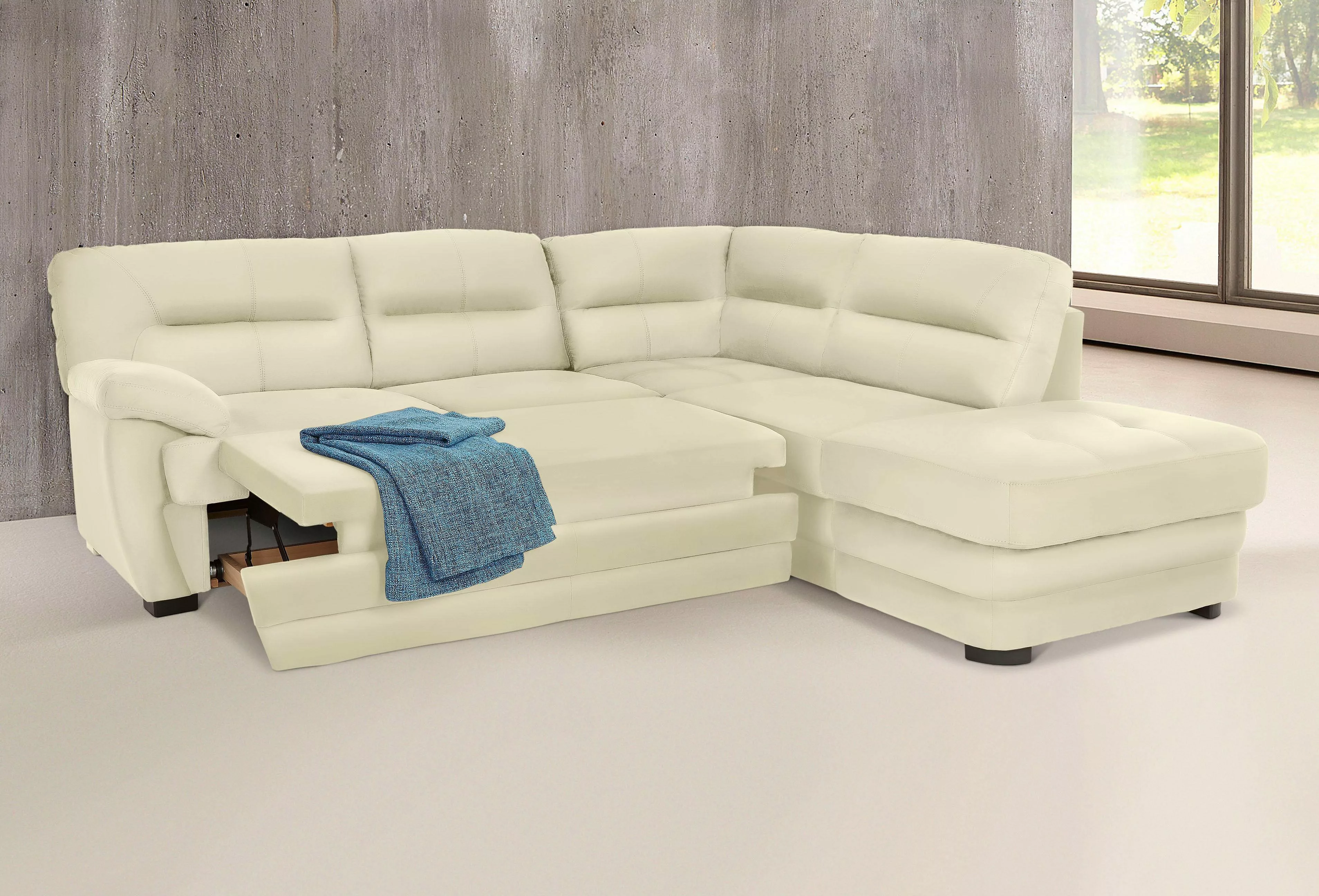 COTTA Ecksofa Royale L-Form, wahlweise mit Bettfunktion günstig online kaufen