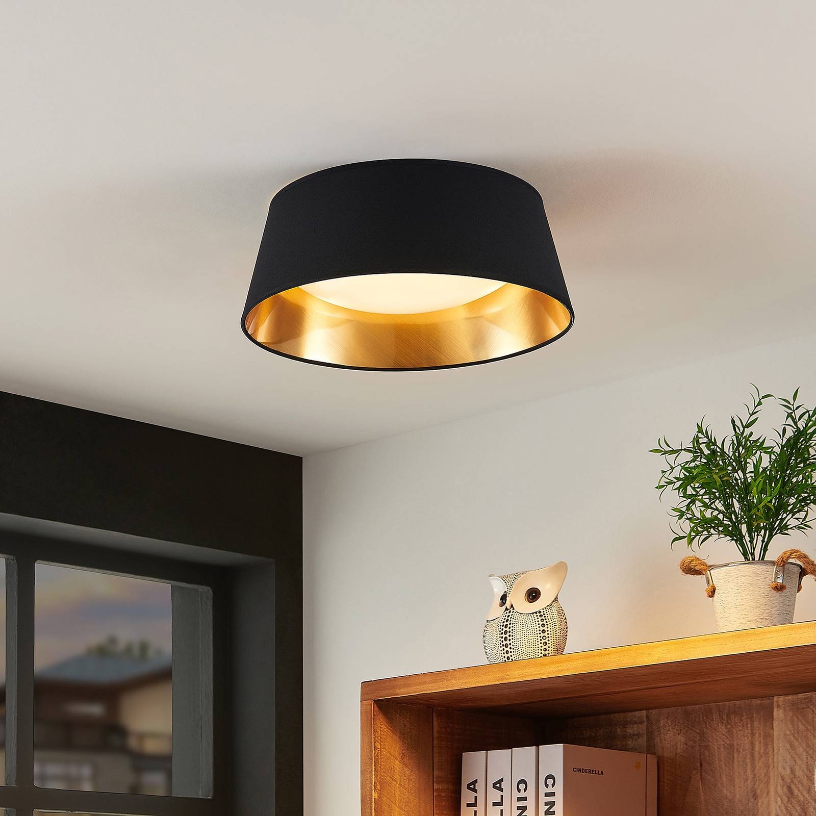 Lindby Ibai LED-Deckenleuchte, Ø 34 cm günstig online kaufen
