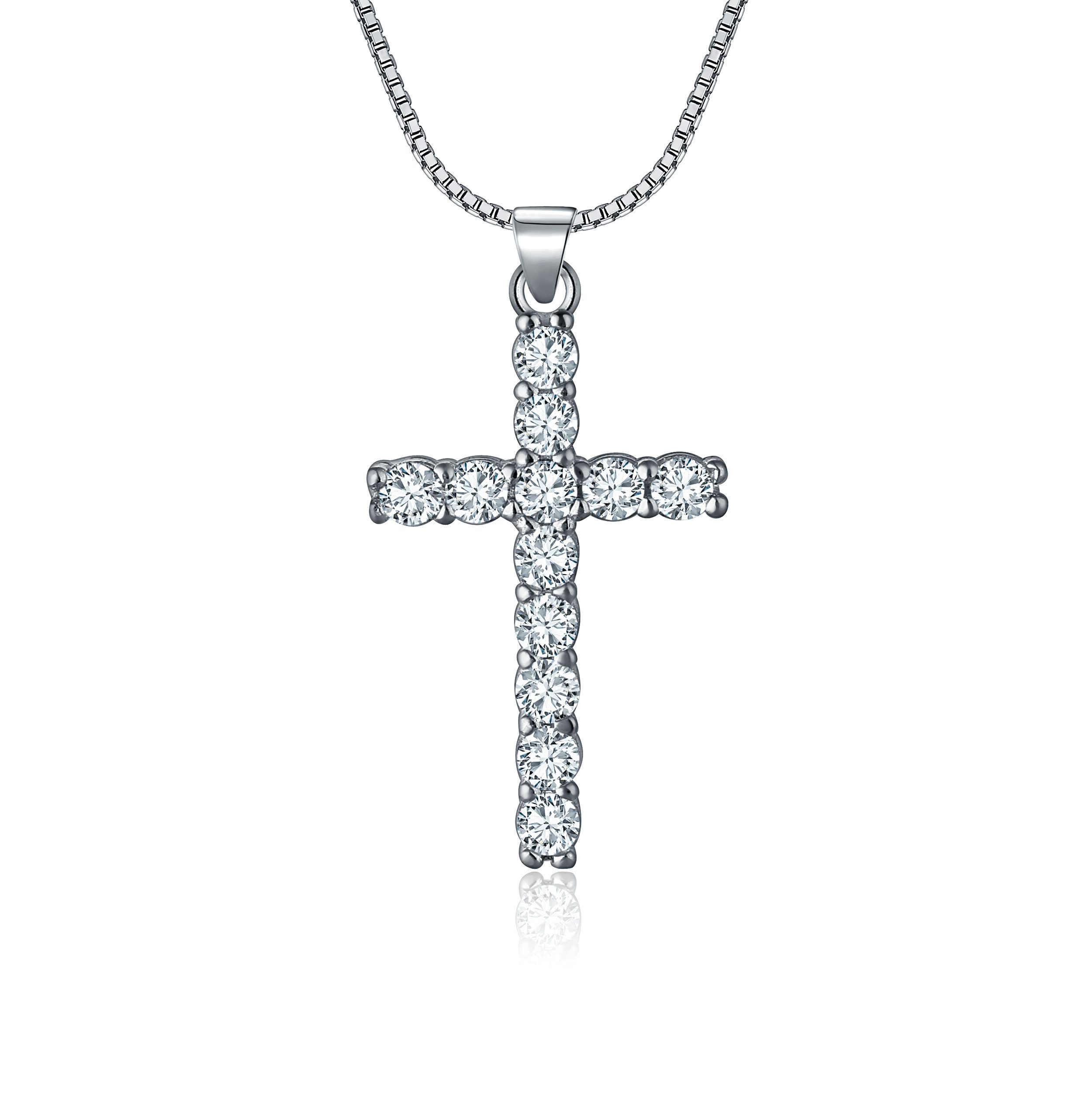 NAHLE Kette mit Anhänger Kreuz Silberkette günstig online kaufen