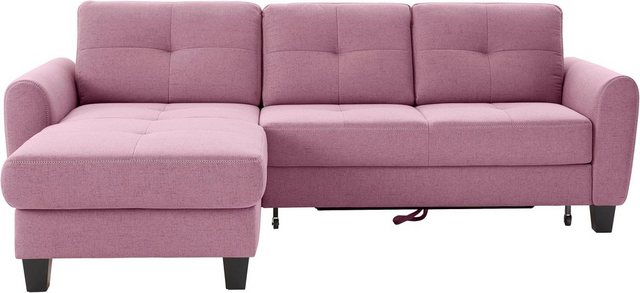 sit&more Ecksofa "Varese L-Form", mit Federkern, wahlweise mit Bettfunktion günstig online kaufen