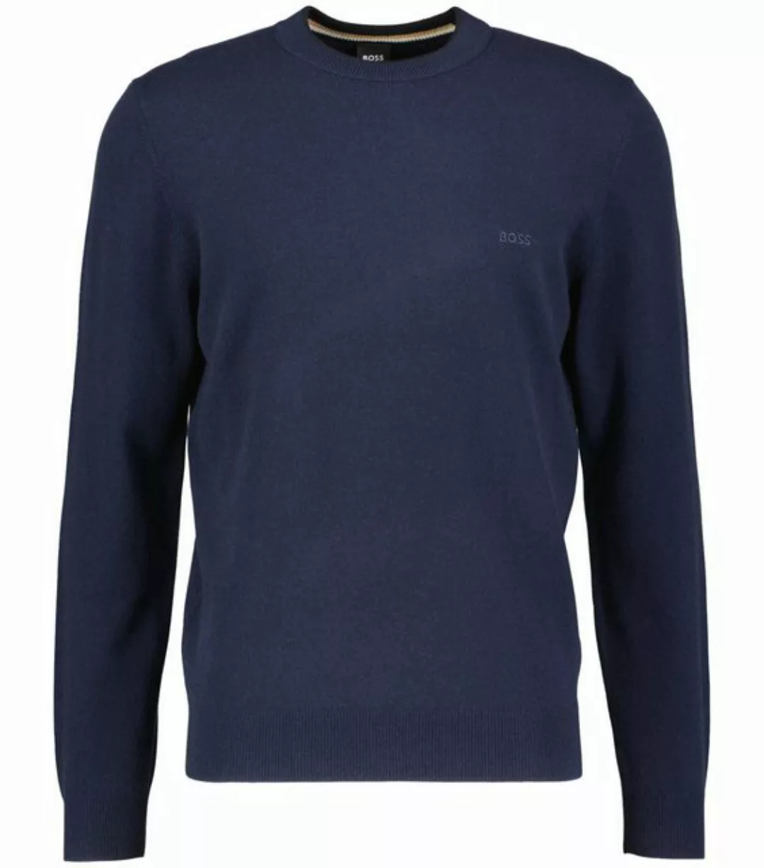 BOSS Strickpullover Herren Strickpullover aus Schurwolle EBACIO (1-tlg) günstig online kaufen