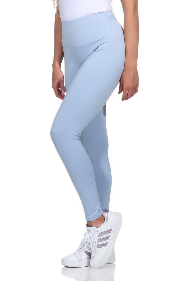 CLEO STYLE Leggings Damen Leggings 9007 L/XL Hellblau 9001 günstig online kaufen