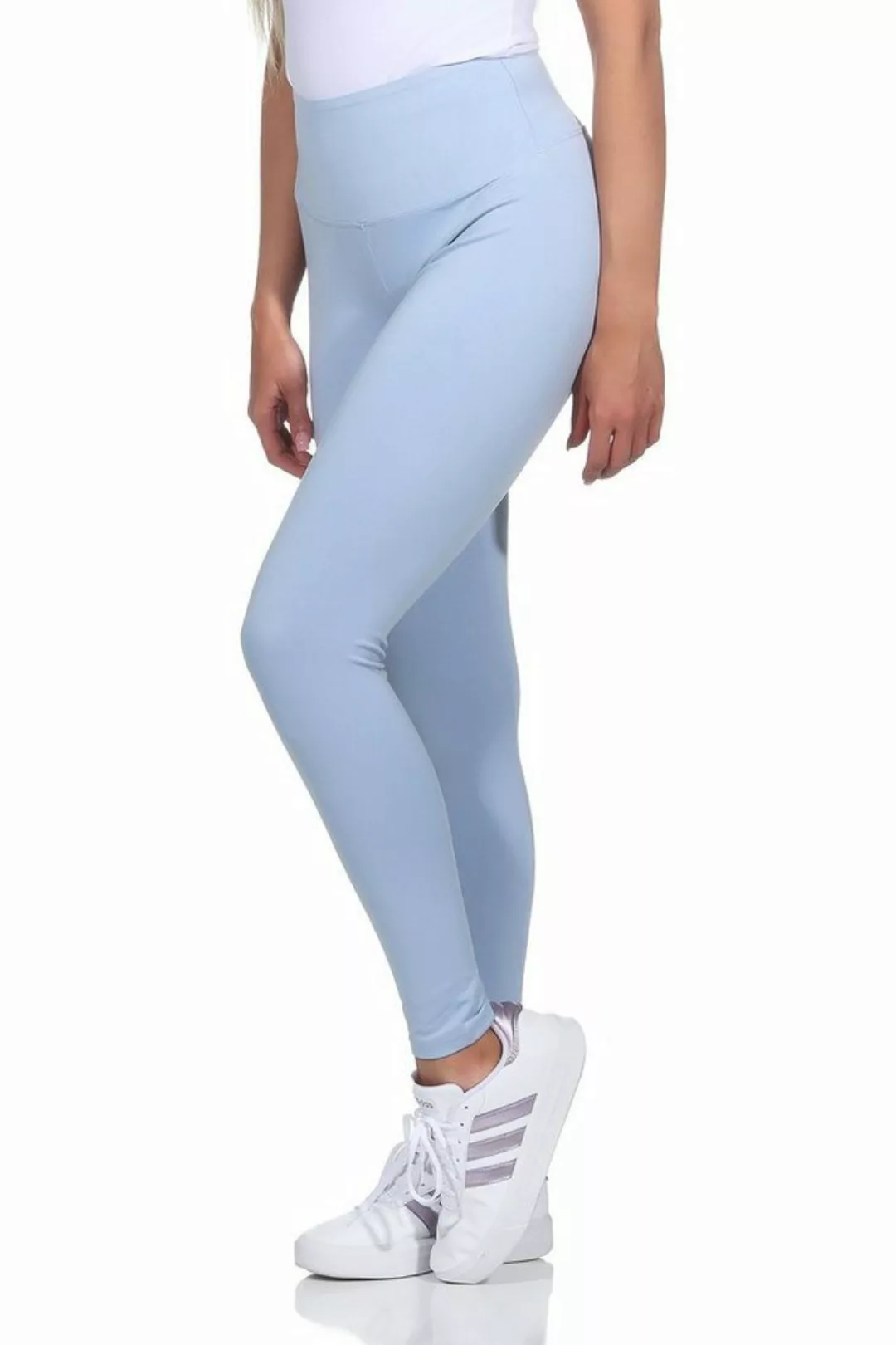 CLEO STYLE Leggings Damen Leggings 9007 2XL/3XL Hellblau 9001 günstig online kaufen