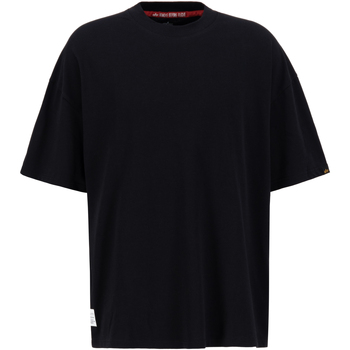 Alpha Industries  T-Shirts & Poloshirts Logo Backprint T-Shirt - black günstig online kaufen