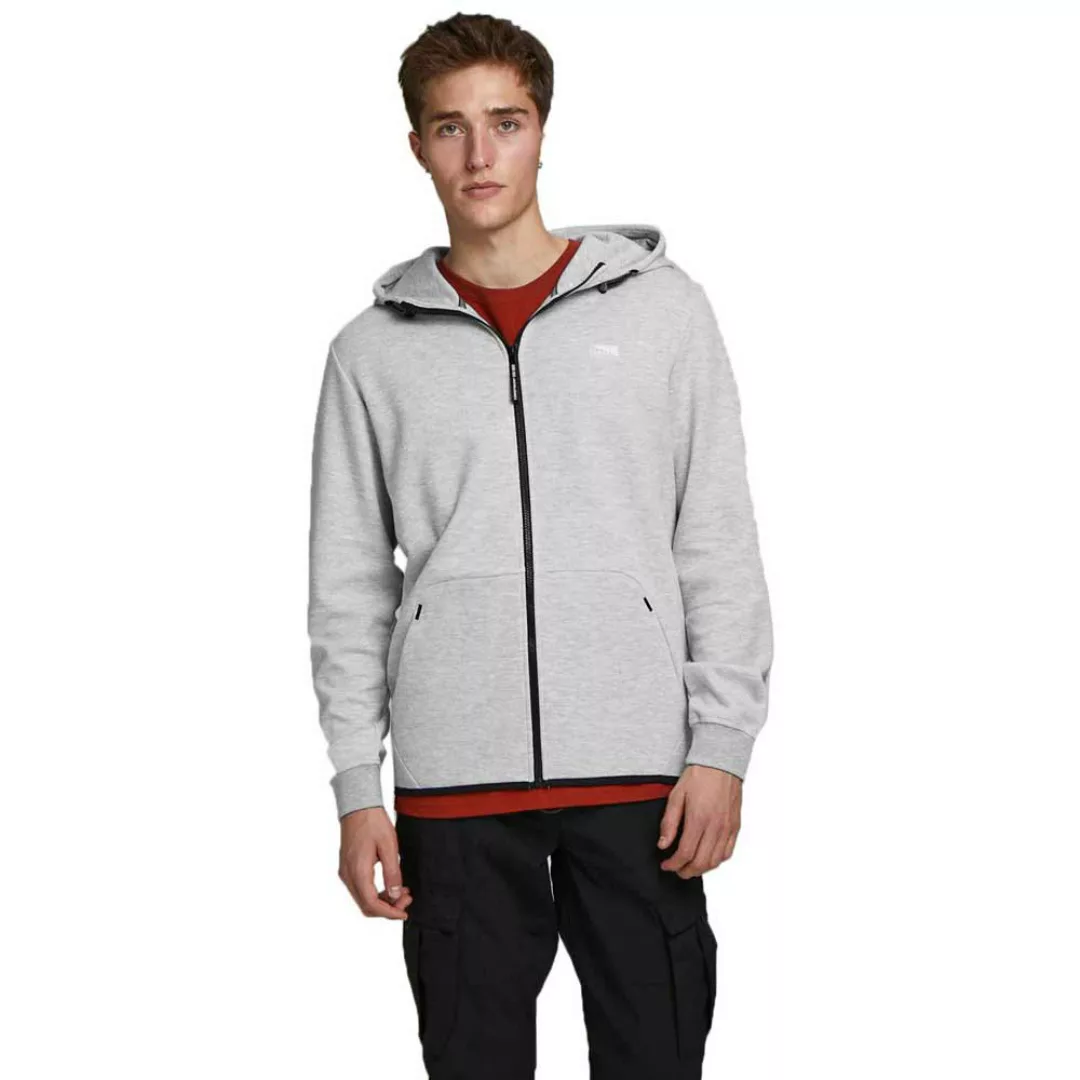 Jack & Jones Air Sweatshirt Mit Reißverschluss XL Light Grey Melange / Deta günstig online kaufen