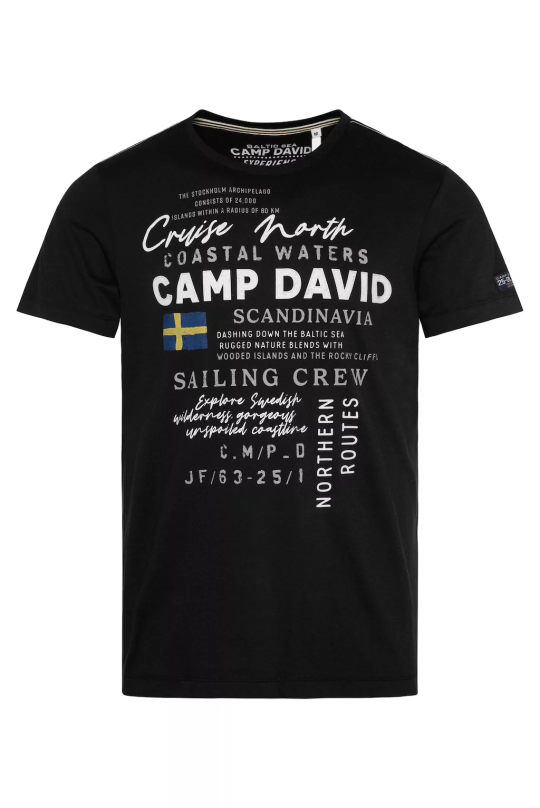 CAMP DAVID Print-Shirt mit maritimen Prints günstig online kaufen