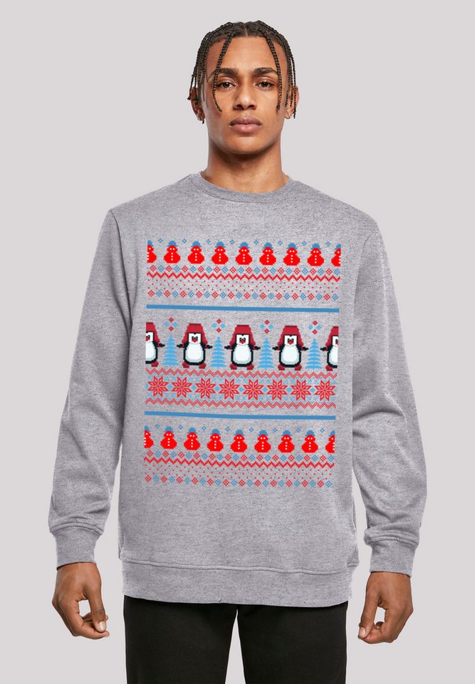 F4NT4STIC Kapuzenpullover Christmas Pinguin Muster Print günstig online kaufen