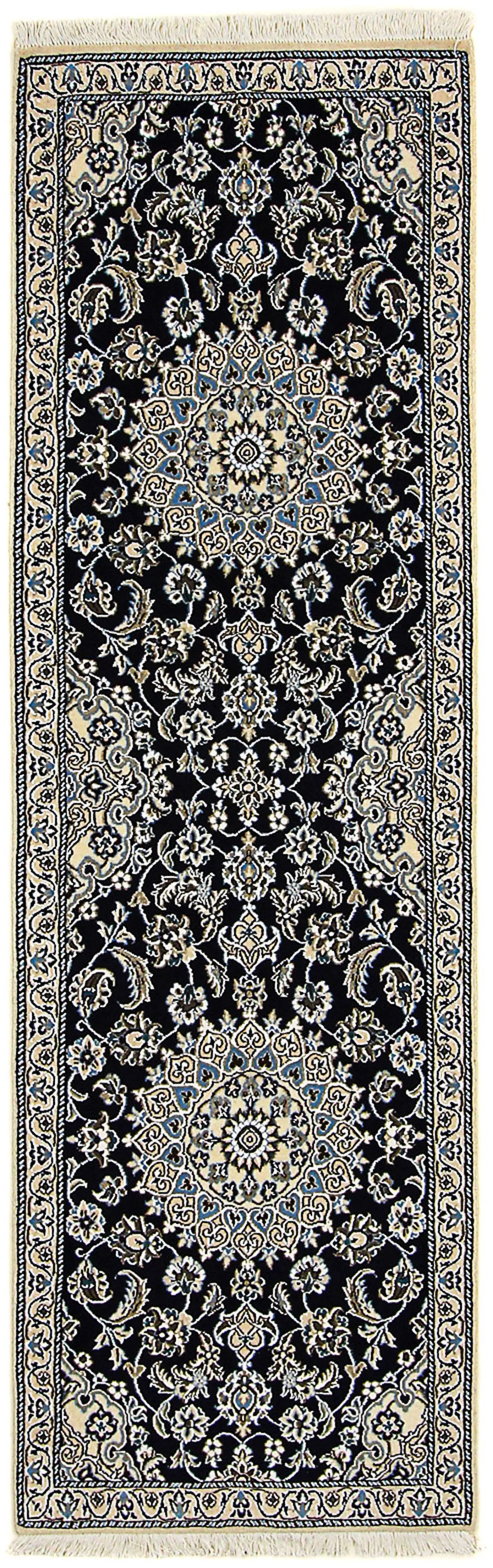 morgenland Orientteppich »Perser - Nain - Royal - 196 x 61 cm - dunkelblau« günstig online kaufen