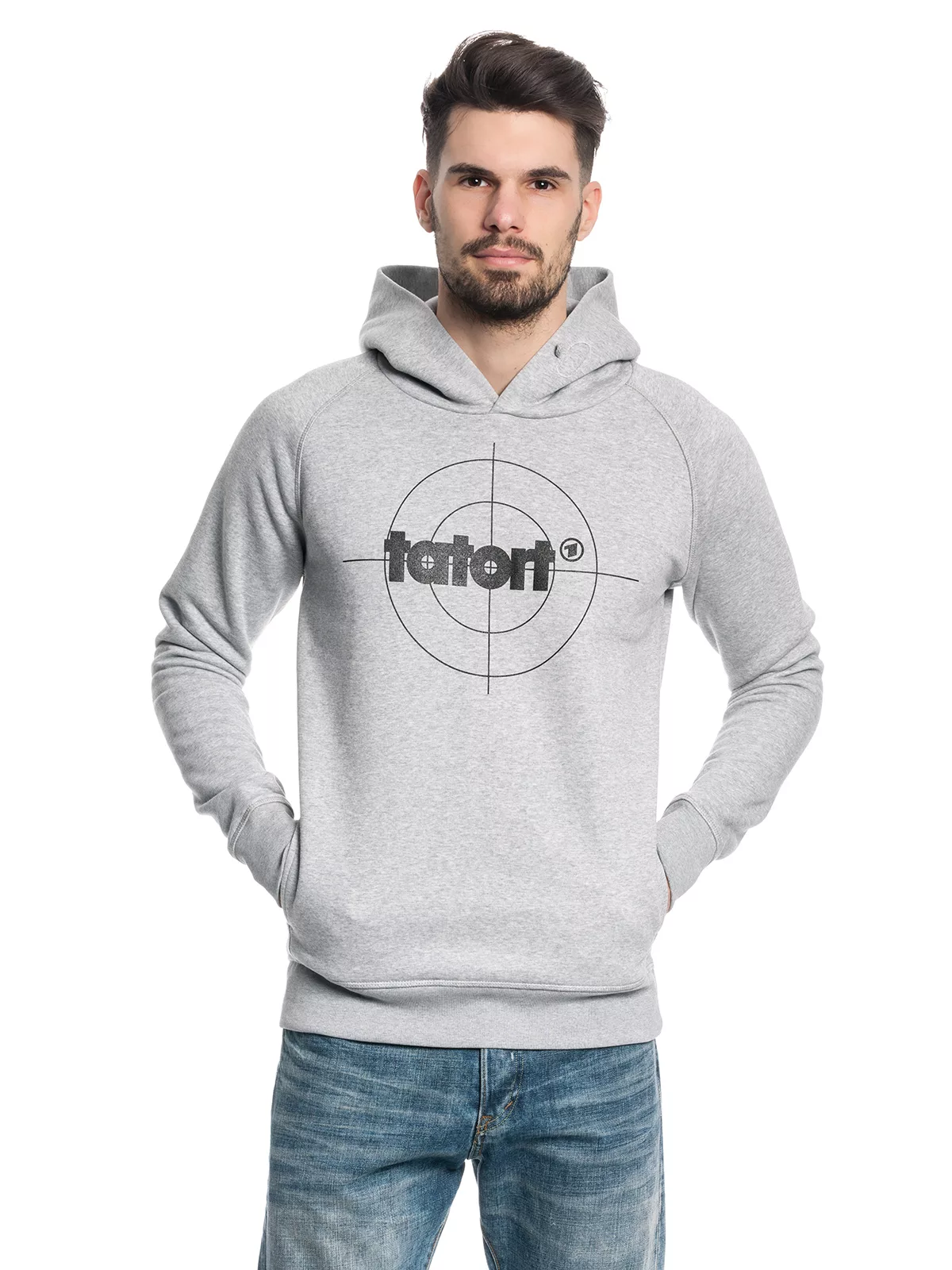 Tatort Tatort Classic Herren Kapuzensweatshirt grau meliert günstig online kaufen