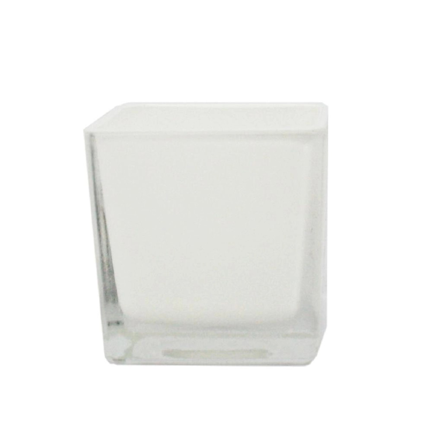 Exotenherz Übertopf Glas-Würfel 6x6x6cm Weiß günstig online kaufen