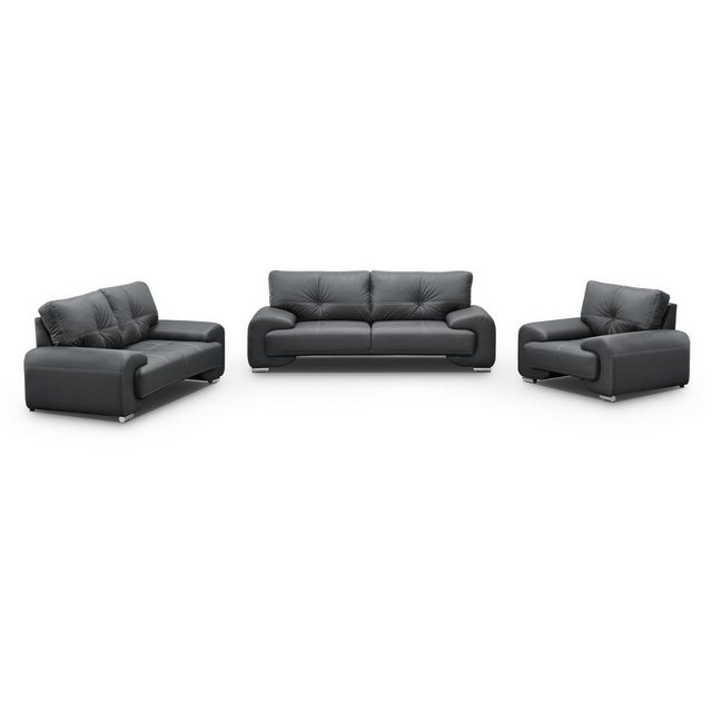 Beautysofa Big-Sofa Polstergarnitur Omega Set 3+2+1 Sofa Wohnzimmer Sofagar günstig online kaufen